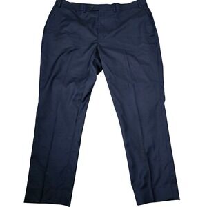 Ralph Lauren Black Label Mens Navy WoolBlend Natural Stretch Dress Pants Size 42